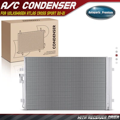 AC Condenser w/ Receiver Drier for Volkswagen Atlas 2018-2021 Atlas Cross Sport - Image 1 of 4