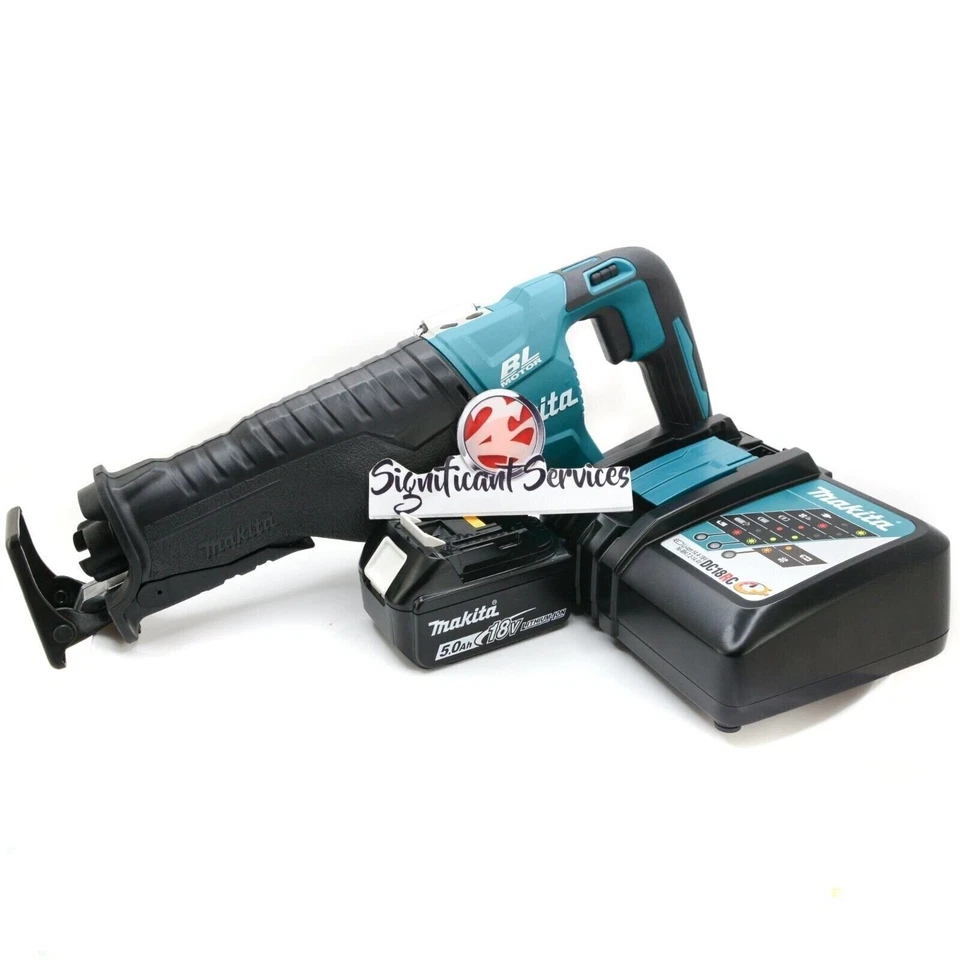 New Makita XRJ05Z 18V LXT Li-Ion Brushless Cordless Reciprocating Saw 5.0 Ah Kit - Image 1 of 4