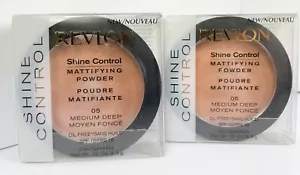 New (2) REVLON SHINE CONTROL MATTIFYING POWDER - 05 MEDIUM DEEP **RARE - Picture 1 of 5