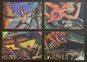 1994 Topps MARS ATTACKS Archives Matrix Foil Chase Card Set 1 thru 4 - Picture 1 of 6