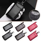 Holder Case Keychain Bag Zip Pouch with Card Slots Wallets Key Car Leather L8V3