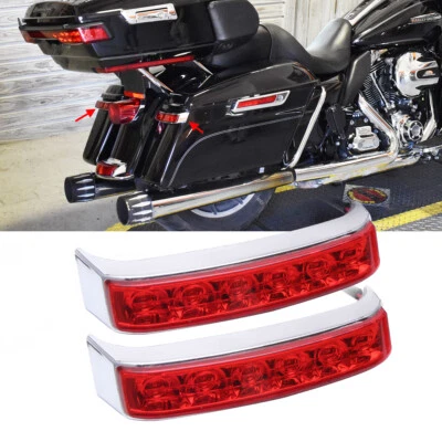 Alforja LED Luz de giro de freno para Harley Electra Glide Ultra FLHTCU FLHTCUL Foto 1 de 4