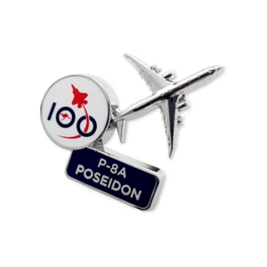 333436 AIR FORCE 100 CENTENARY 2021 P-8A POSEIDON PIN BADGE RAAF AIRCRAFT - Picture 1 of 1