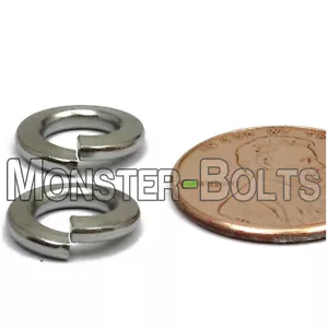 Arandelas métricas de bloqueo dividido de acero inoxidable M6 / 6 mm DIN 127B 18-8 / A2-70 - Imagen 1 de 3