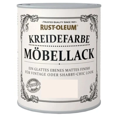 Möbellack Kreidefarbe Rust-Oleum 750ml Höchste Deckkraft Wasserbasis Farbwahl NL - Bild 1 von 2