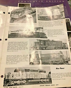 Vintage Extra 2200 South Locomotive rivista notizie 1977 Sp roster motivo alco - Foto 1 di 12