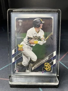 Tarjeta de novato Jake Cronenworth 2021 Topps cromada base Ben Baller #49 Padres RC - Imagen 1 de 2