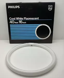(4-Pack) Philips FC16T9/CW Cool White 40W 16" Fluorescent Circline Light Bulb - Picture 1 of 10