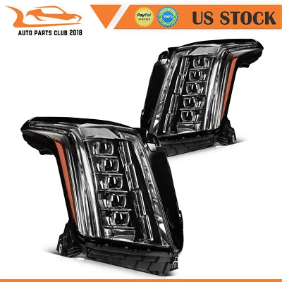 For 2015-2020 Cadillac Escalade ESV w/LED DRL Headlight Assembly Left+Right Foto 1 de 4