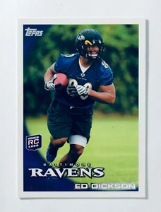 Ed Dickson Rookie Card 2010 Topps #57 Baltimore Ravens RC Football NFL - Foto 1 di 2