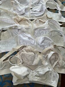 Vintage women’s bras seven assorted sizes and colors white and cream 38B&D, 36C,