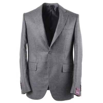 Sartoria Partenopea Medium Gray Mid-Weight Cashmere-Silk Sport Coat 42R (Eu 52) - Image 1 of 4