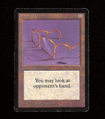 Glasses of Urza MTG Beta Edition Set Magic the Gathering Card WOTC HP - Image 1 of 2