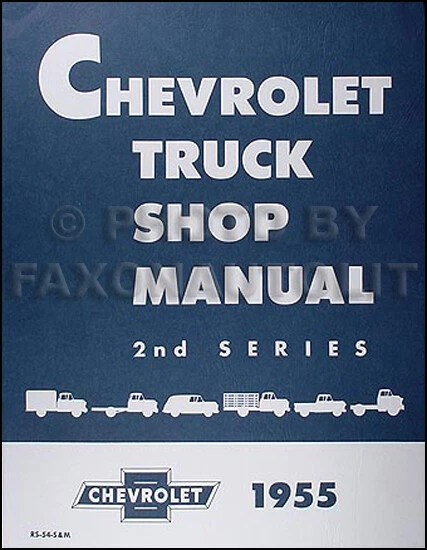 1955 Chevrolet Truck Repair Shop Manual Chevy Pickup Panel Suburban 2nd Series - Image 1 of 1