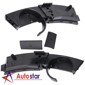Juego de 2 portavasos negros para 2003-2008 BMW Z4 E85 E86 51457070323 51457070324 - Imagen 1 de 12