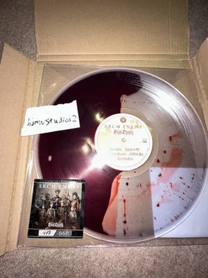 Arch Enemy - Blood Dynasty Liquid Filled Vinyl Record -/666 - Sold Out✅ - Image 1 of 3