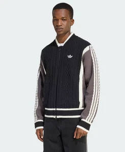 Adidas Retro Remix Cardigan Black Grey Strata Off White KS5437 - Picture 1 of 4