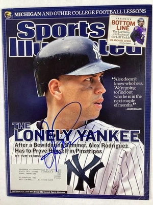 Alex Rodriguez Signed Sports Illustrated 9/25/06 Yankees Baseball Autograph JSA - Image 1 of 4