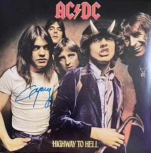 VINILO ANGUS YOUNG AUTOGRAFIADO FIRMADO AC/DC HIGHWAY TO HELL - Imagen 1 de 2