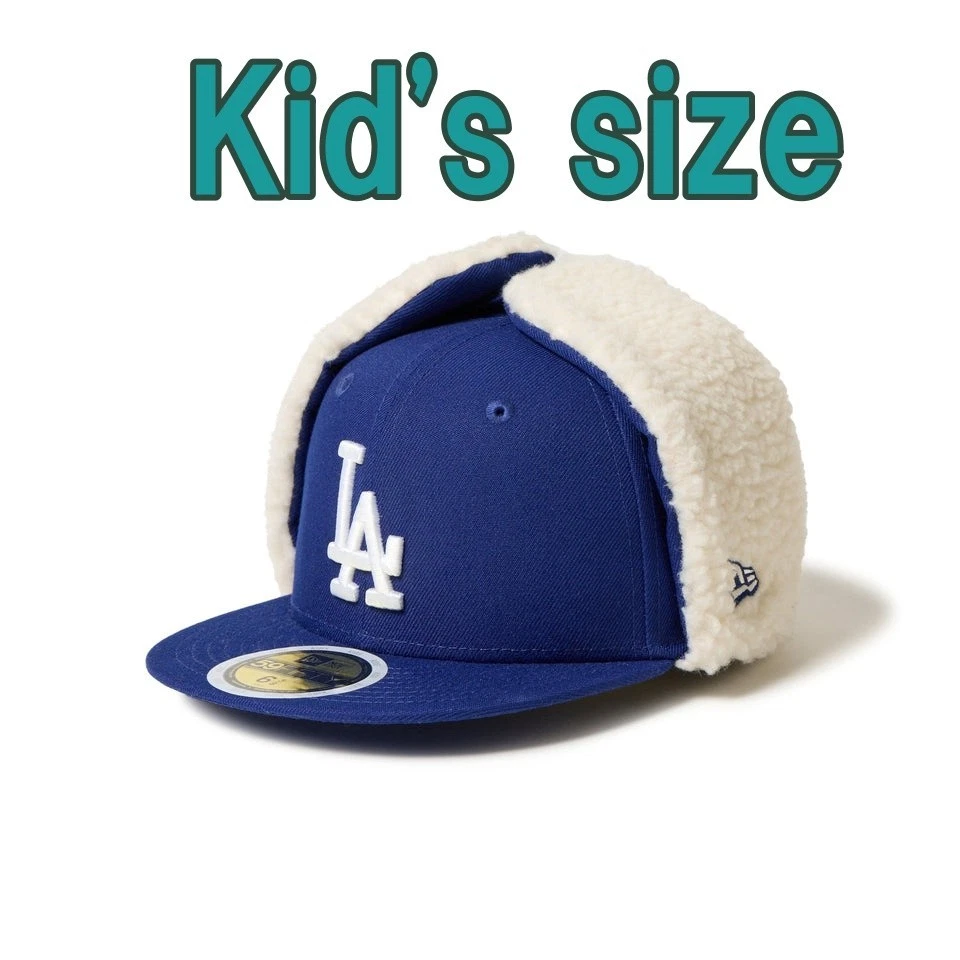 New Era Kid's Youth 59FIFTY Dog Ear Los Angeles Dodgers Dark Royal 14671656 - Image 1 of 4