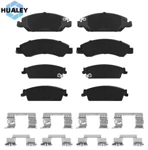 Front & Rear Ceramic Brake Pads For Tahoe Silverado Suburban GMC Sierra 1500 - Picture 1 of 8
