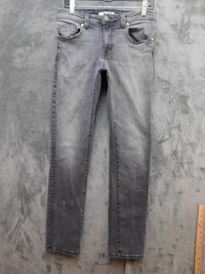 Fidelity Jimmy Jeans Herren 30 Grau Schwarz Waschung Slim Fit Denim Made USA Stretch - Bild 1 von 18