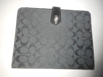 NWT DISCONTINUED F61117 COACH BLACK SIGNATURE  IPAD TABLET COVER DISCONTINUED - Image 1 of 4