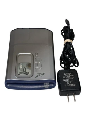 Iomega Zip750 750MB USB External Zip Drive,  Z750USB, 30846400 w/ Power Supply - Image 1 of 4