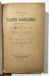 Albert/Jahandiez - Catalogue plantes Var 1908 / Plantes nouvelles ou rares 1884 - Picture 1 of 2