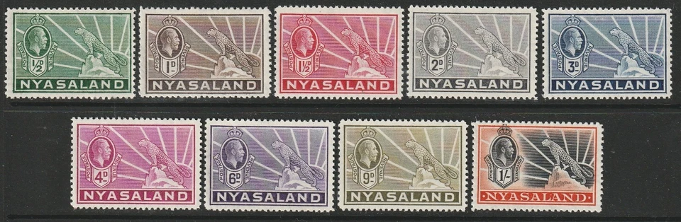 NYASALANDIA 1934 JUEGO COMPLETO DE 9 A 1s montado como nuevo SG114 - 122 Foto 1 de 1