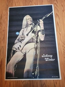 Johnny Winter Poster 34x23 Poster Says 1973 On Bottom Vintage - Bild 1 von 8
