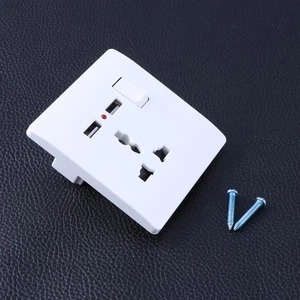 Prise de courant murale avec ports USB prise d'alimentation chargeurs pour plusieurs appareils - Photo 1 sur 12