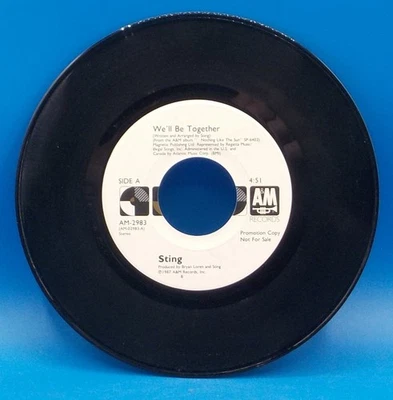 Sting (The Police) 45 We'll Be Together / Same - PROMO NM A13 - Image 1 of 2