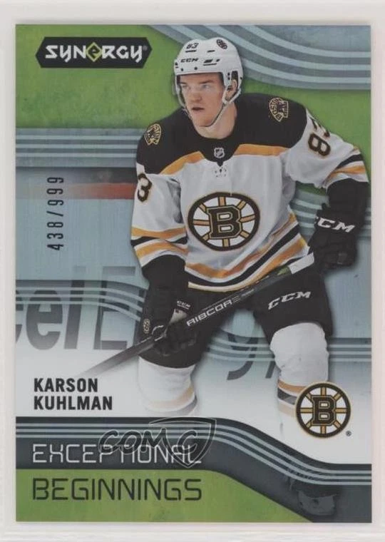 2019-20 Upper Deck Synergy Exceptional Beginnings /999 Karson Kuhlman Rookie RC - Image 1 of 2