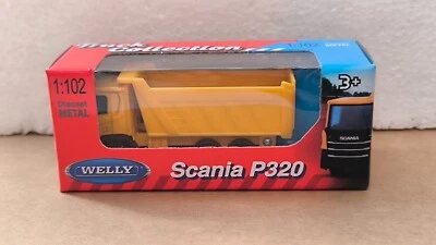 Welly NEX 1/102 1:102 SCANIA P320 DUMP YELLOW TRUCK COLLECTION - Image 1 of 2