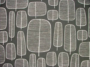 3 Meter MissPrint Little Trees Anthrazit Baumwolle Vorhang Kissen Stoff - Bild 1 von 7