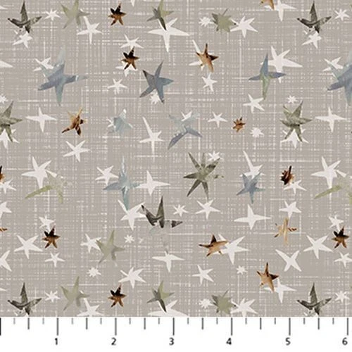Winter Dreams de FIGO Fabrics - Taupe Stars #90845-14 Foto 1 de 1