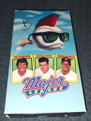 Major League VHS Charlie Sheen Baseball Comedy Cult Classic Paramount - Image 1 of 4