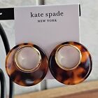kate spade - on the dot - stud hoop earrings - tortoise  color-NWT - $68   B31