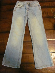 Light wash JUSTICE youth girls SIMPLY LOW jeans size 7S 7 EUC - Picture 1 of 4