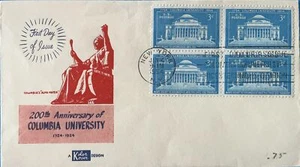 Kolor Kover 1029 Columbia University Block of 4 - Picture 1 of 1