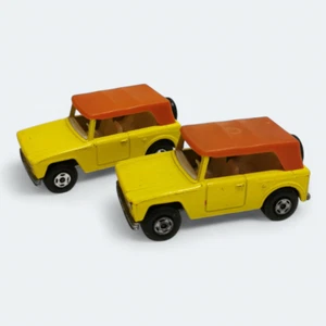 Vintage Matchbox Superfast Lesney #18 FIELD CAR YELLOW Diecast Car Toy Lot of 2 - Picture 1 of 6