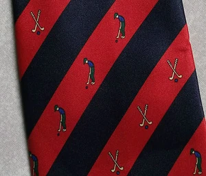 Tie Necktie Golf Club Golfing Silk - Picture 1 of 4