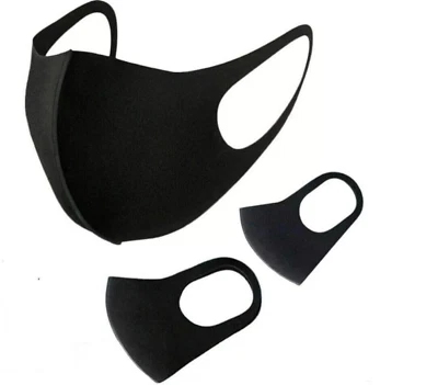 Japanese Style Face Masks Black Unisex Reusable Washable Fashion Mask US Seller - Image 1 of 4
