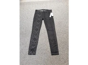 Hudson Women's Nico Python Super Skinny Snake Print Jeans Size 29 - Picture 1 of 8