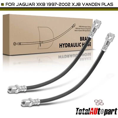 2x Brake Hydraulic Hose for Jaguar Vanden Plas 1998-2003 4.0L Rear Left & Right - Image 1 of 4
