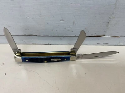 Cuchillo Case XX 2014 Medium Stockman 6344 SS Blue Bone 3 hojas *Leer* Foto 1 de 4