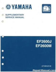 Used Yamaha EF2600J EF2600M Generator Service Manual Supplement - Bild 1 von 1