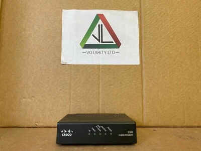 Cisco 2100 Cable Modem Cisco EPC2100R2 Cisco P/N: 4015875 + No Antenna (Inc VAT) - Image 1 of 4