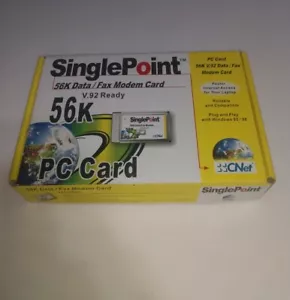 CNet SinglePoint PC Karte 56K V.92 FAX / Modemkarte - Bild 1 von 7